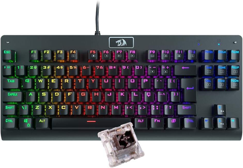 Teclado Mecânico Gamer RGB